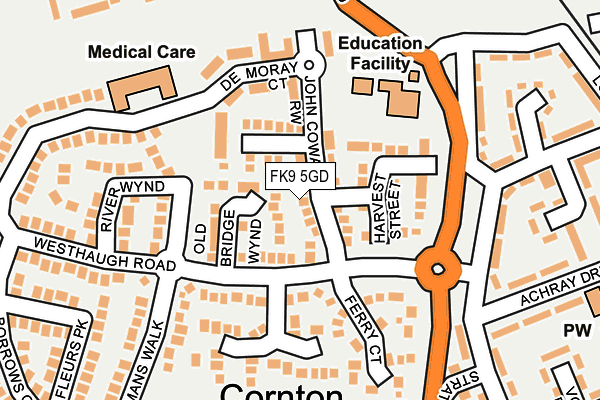FK9 5GD map - OS OpenMap – Local (Ordnance Survey) FK9 5GD map - OS OpenMap – Local (Ordnance Survey)