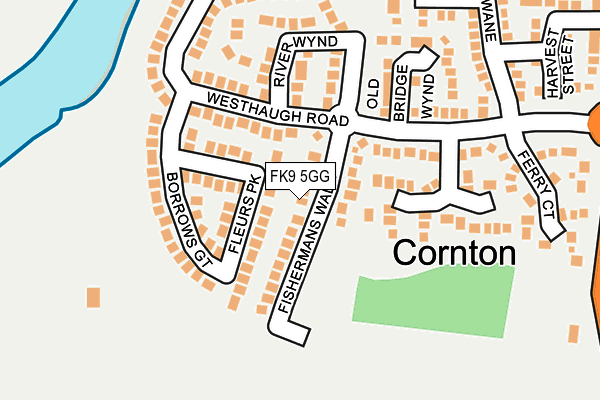 FK9 5GG map - OS OpenMap – Local (Ordnance Survey) FK9 5GG map - OS OpenMap – Local (Ordnance Survey)