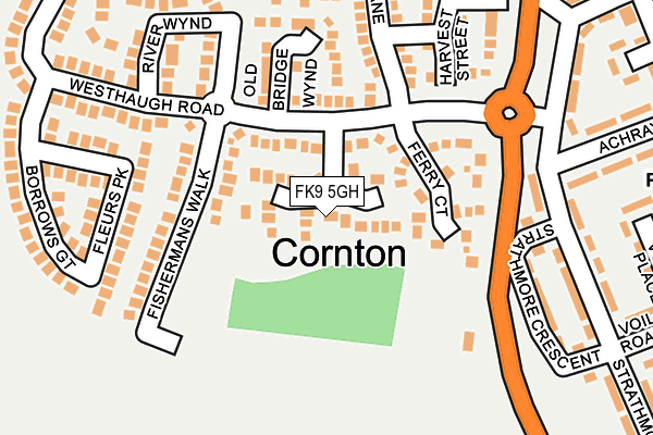 FK9 5GH map - OS OpenMap – Local (Ordnance Survey) FK9 5GH map - OS OpenMap – Local (Ordnance Survey)