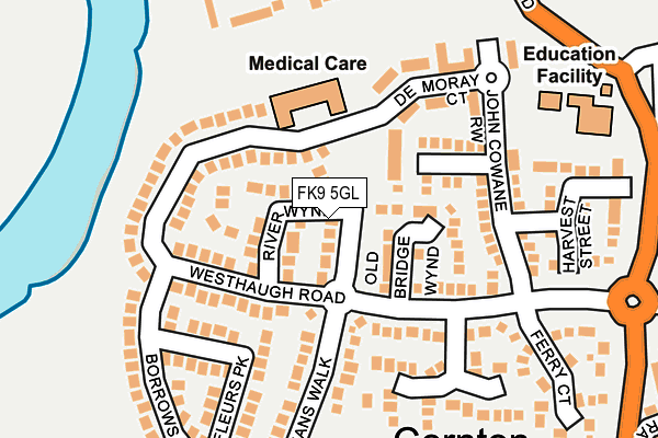 FK9 5GL map - OS OpenMap – Local (Ordnance Survey) FK9 5GL map - OS OpenMap – Local (Ordnance Survey)