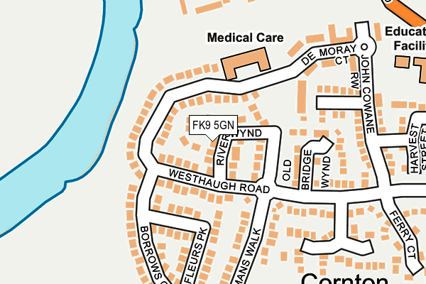 FK9 5GN map - OS OpenMap – Local (Ordnance Survey) FK9 5GN map - OS OpenMap – Local (Ordnance Survey)
