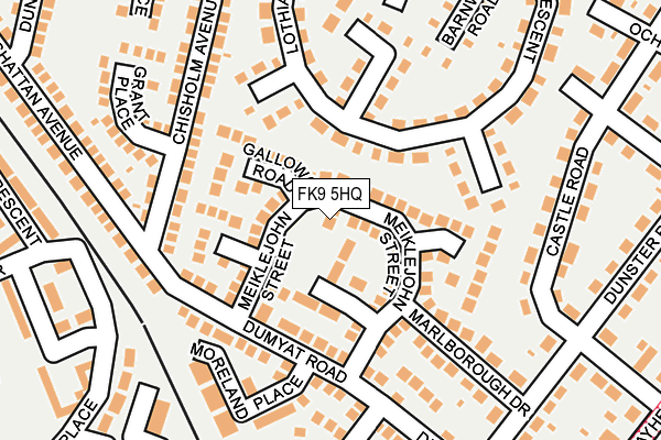 FK9 5HQ map - OS OpenMap – Local (Ordnance Survey) FK9 5HQ map - OS OpenMap – Local (Ordnance Survey)