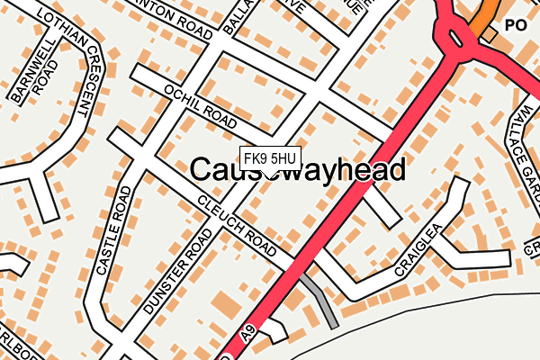 FK9 5HU map - OS OpenMap – Local (Ordnance Survey) FK9 5HU map - OS OpenMap – Local (Ordnance Survey)