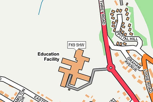 FK9 5HW map - OS OpenMap – Local (Ordnance Survey) FK9 5HW map - OS OpenMap – Local (Ordnance Survey)