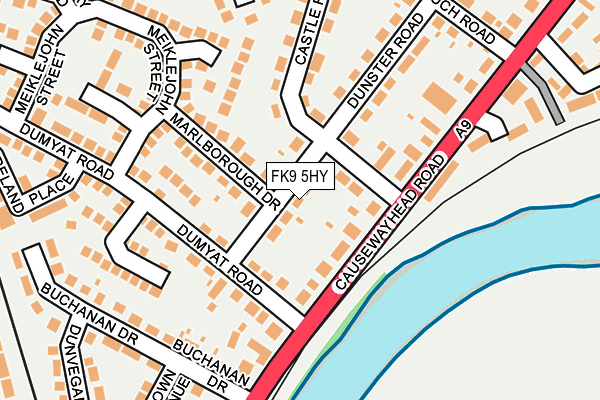 FK9 5HY map - OS OpenMap – Local (Ordnance Survey) FK9 5HY map - OS OpenMap – Local (Ordnance Survey)