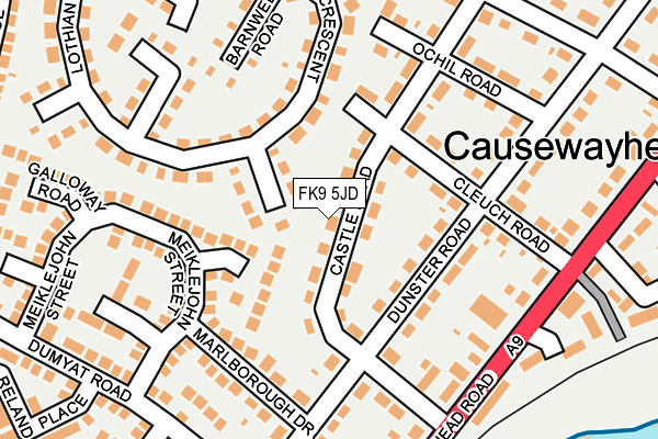 FK9 5JD map - OS OpenMap – Local (Ordnance Survey) FK9 5JD map - OS OpenMap – Local (Ordnance Survey)