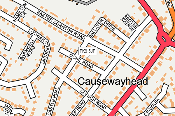 FK9 5JF map - OS OpenMap – Local (Ordnance Survey) FK9 5JF map - OS OpenMap – Local (Ordnance Survey)
