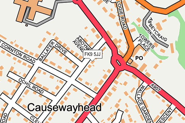 FK9 5JJ map - OS OpenMap – Local (Ordnance Survey) FK9 5JJ map - OS OpenMap – Local (Ordnance Survey)
