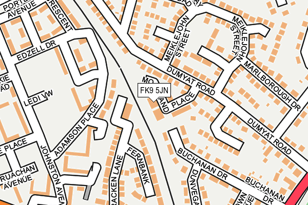 FK9 5JN map - OS OpenMap – Local (Ordnance Survey) FK9 5JN map - OS OpenMap – Local (Ordnance Survey)