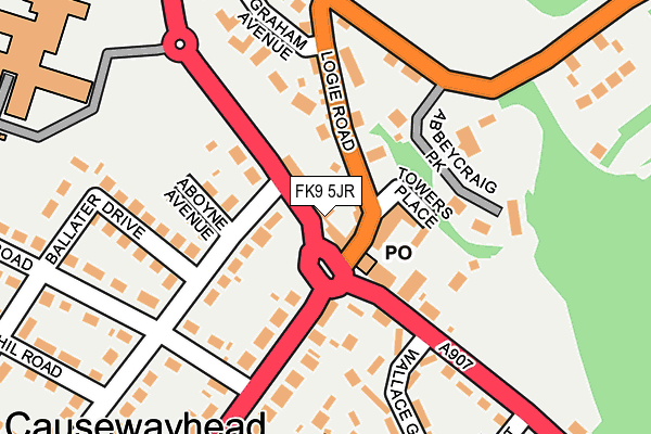 FK9 5JR map - OS OpenMap – Local (Ordnance Survey) FK9 5JR map - OS OpenMap – Local (Ordnance Survey)