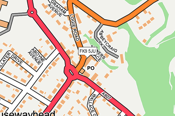FK9 5JU map - OS OpenMap – Local (Ordnance Survey) FK9 5JU map - OS OpenMap – Local (Ordnance Survey)