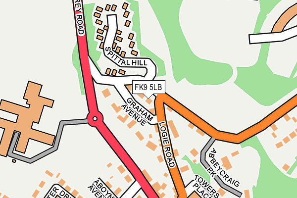 FK9 5LB map - OS OpenMap – Local (Ordnance Survey) FK9 5LB map - OS OpenMap – Local (Ordnance Survey)