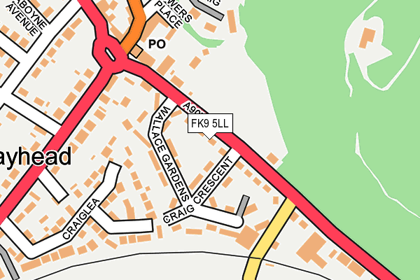 FK9 5LL map - OS OpenMap – Local (Ordnance Survey) FK9 5LL map - OS OpenMap – Local (Ordnance Survey)