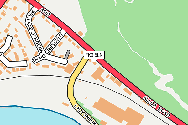 FK9 5LN map - OS OpenMap – Local (Ordnance Survey) FK9 5LN map - OS OpenMap – Local (Ordnance Survey)