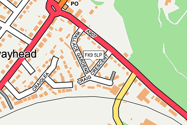 FK9 5LP map - OS OpenMap – Local (Ordnance Survey) FK9 5LP map - OS OpenMap – Local (Ordnance Survey)