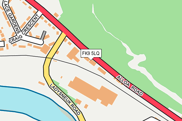 FK9 5LQ map - OS OpenMap – Local (Ordnance Survey) FK9 5LQ map - OS OpenMap – Local (Ordnance Survey)