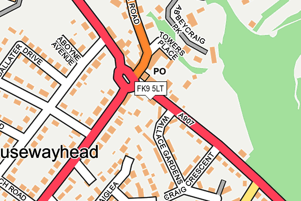 FK9 5LT map - OS OpenMap – Local (Ordnance Survey) FK9 5LT map - OS OpenMap – Local (Ordnance Survey)