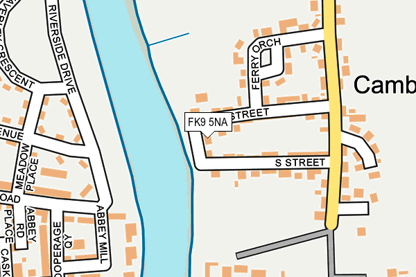 FK9 5NA map - OS OpenMap – Local (Ordnance Survey) FK9 5NA map - OS OpenMap – Local (Ordnance Survey)