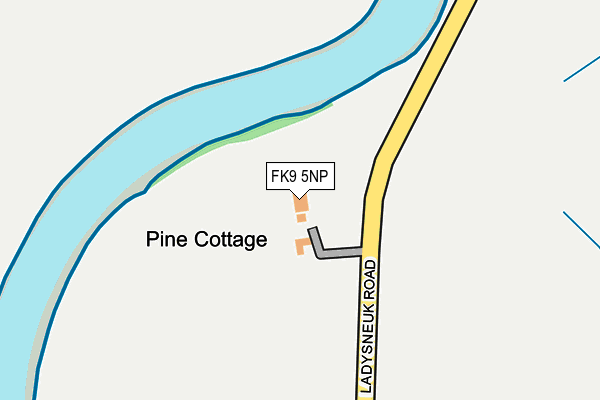 FK9 5NP map - OS OpenMap – Local (Ordnance Survey) FK9 5NP map - OS OpenMap – Local (Ordnance Survey)