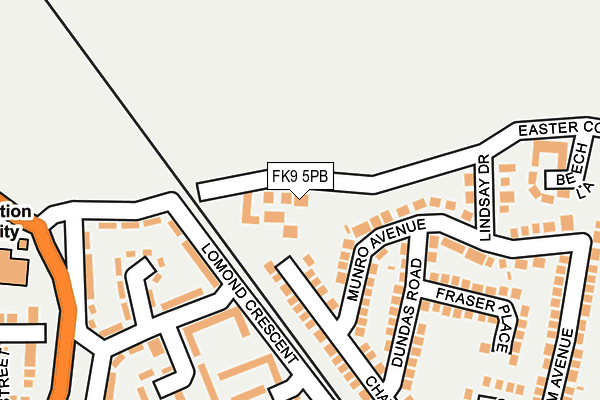 FK9 5PB map - OS OpenMap – Local (Ordnance Survey) FK9 5PB map - OS OpenMap – Local (Ordnance Survey)