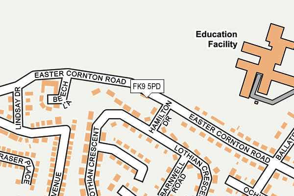 FK9 5PD map - OS OpenMap – Local (Ordnance Survey) FK9 5PD map - OS OpenMap – Local (Ordnance Survey)