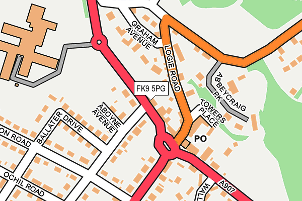 FK9 5PG map - OS OpenMap – Local (Ordnance Survey) FK9 5PG map - OS OpenMap – Local (Ordnance Survey)