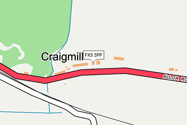 FK9 5PP map - OS OpenMap – Local (Ordnance Survey) FK9 5PP map - OS OpenMap – Local (Ordnance Survey)