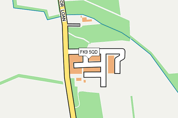 FK9 5QD map - OS OpenMap – Local (Ordnance Survey) FK9 5QD map - OS OpenMap – Local (Ordnance Survey)