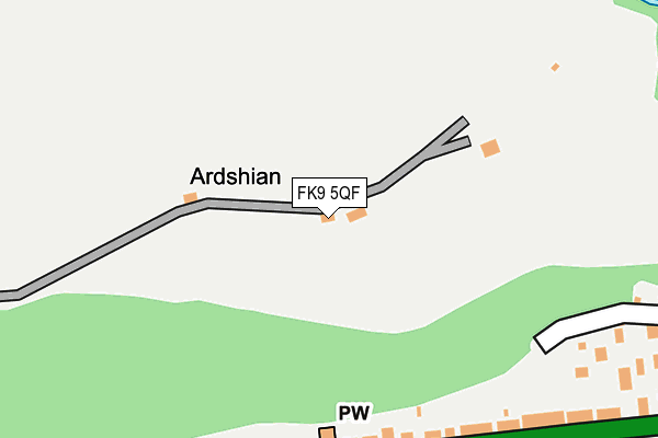 FK9 5QF map - OS OpenMap – Local (Ordnance Survey) FK9 5QF map - OS OpenMap – Local (Ordnance Survey)