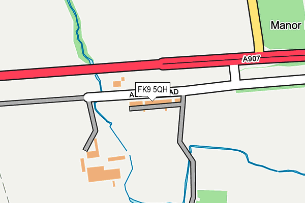 FK9 5QH map - OS OpenMap – Local (Ordnance Survey) FK9 5QH map - OS OpenMap – Local (Ordnance Survey)