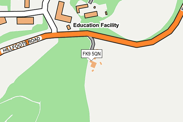 FK9 5QN map - OS OpenMap – Local (Ordnance Survey) FK9 5QN map - OS OpenMap – Local (Ordnance Survey)