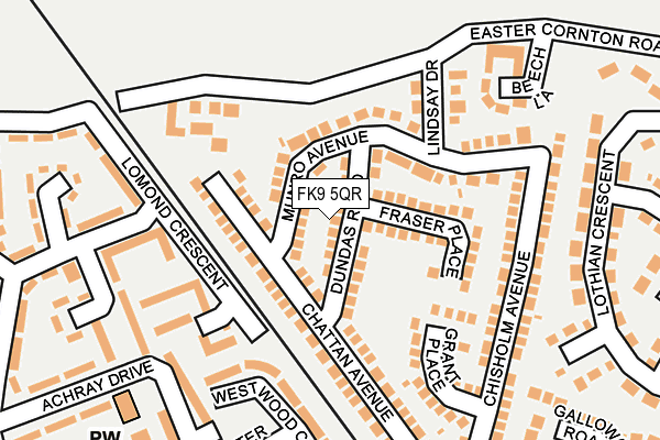 FK9 5QR map - OS OpenMap – Local (Ordnance Survey) FK9 5QR map - OS OpenMap – Local (Ordnance Survey)