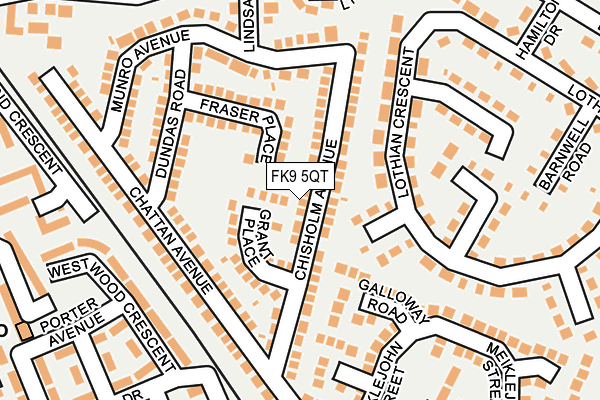 FK9 5QT map - OS OpenMap – Local (Ordnance Survey) FK9 5QT map - OS OpenMap – Local (Ordnance Survey)