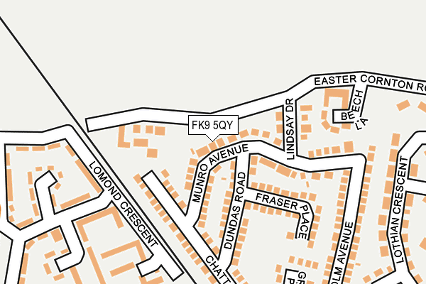FK9 5QY map - OS OpenMap – Local (Ordnance Survey) FK9 5QY map - OS OpenMap – Local (Ordnance Survey)