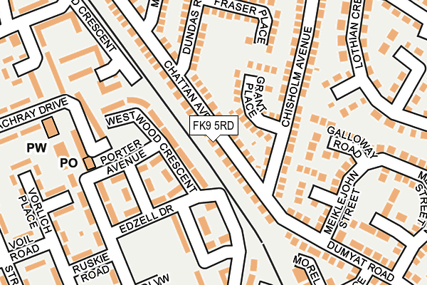 FK9 5RD map - OS OpenMap – Local (Ordnance Survey) FK9 5RD map - OS OpenMap – Local (Ordnance Survey)
