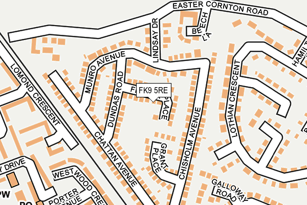 FK9 5RE map - OS OpenMap – Local (Ordnance Survey) FK9 5RE map - OS OpenMap – Local (Ordnance Survey)