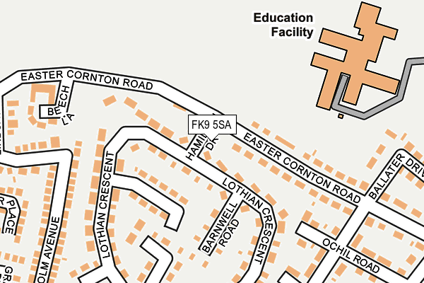 FK9 5SA map - OS OpenMap – Local (Ordnance Survey) FK9 5SA map - OS OpenMap – Local (Ordnance Survey)