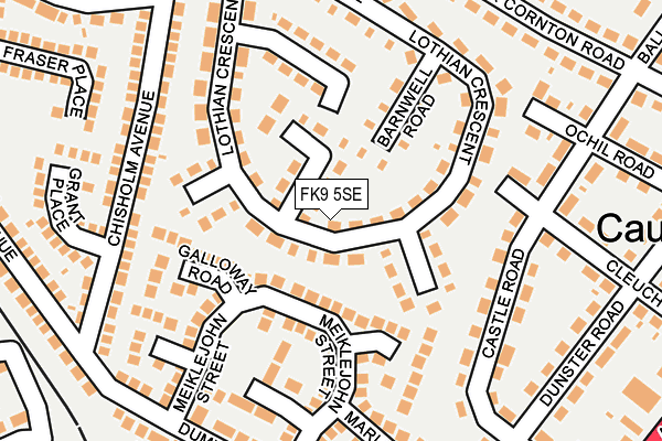 FK9 5SE map - OS OpenMap – Local (Ordnance Survey) FK9 5SE map - OS OpenMap – Local (Ordnance Survey)