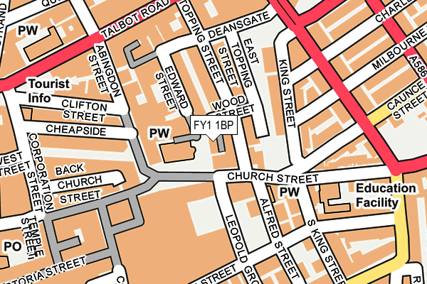 FY1 1BP map - OS OpenMap – Local (Ordnance Survey)