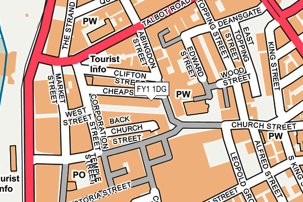 FY1 1DG map - OS OpenMap – Local (Ordnance Survey) FY1 1DG map - OS OpenMap – Local (Ordnance Survey)