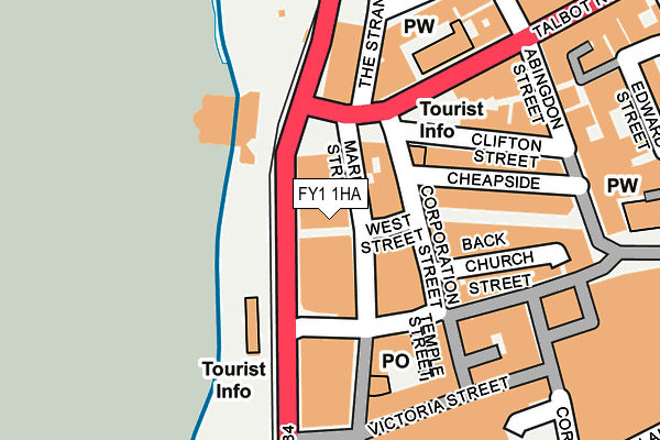 FY1 1HA map - OS OpenMap – Local (Ordnance Survey) FY1 1HA map - OS OpenMap – Local (Ordnance Survey)