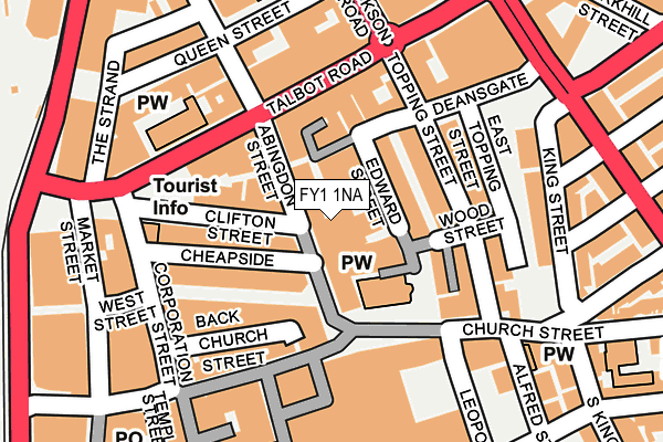 FY1 1NA map - OS OpenMap – Local (Ordnance Survey) FY1 1NA map - OS OpenMap – Local (Ordnance Survey)