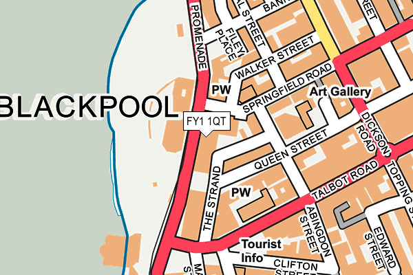 FY1 1QT map - OS OpenMap – Local (Ordnance Survey)