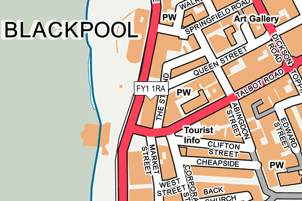 FY1 1RA map - OS OpenMap – Local (Ordnance Survey)