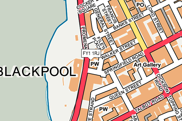 FY1 1RJ map - OS OpenMap – Local (Ordnance Survey)