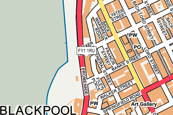 FY1 1RU map - OS OpenMap – Local (Ordnance Survey) FY1 1RU map - OS OpenMap – Local (Ordnance Survey)