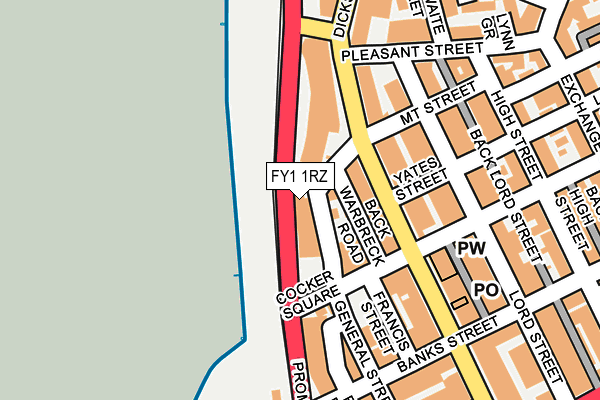 FY1 1RZ map - OS OpenMap – Local (Ordnance Survey) FY1 1RZ map - OS OpenMap – Local (Ordnance Survey)