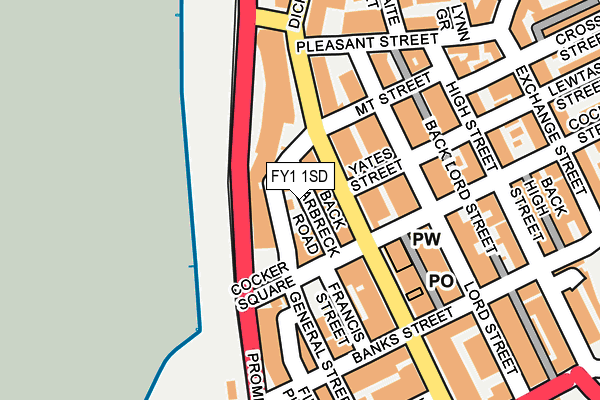 FY1 1SD map - OS OpenMap – Local (Ordnance Survey) FY1 1SD map - OS OpenMap – Local (Ordnance Survey)