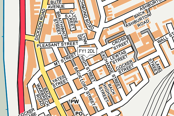 FY1 2DL map - OS OpenMap – Local (Ordnance Survey) FY1 2DL map - OS OpenMap – Local (Ordnance Survey)