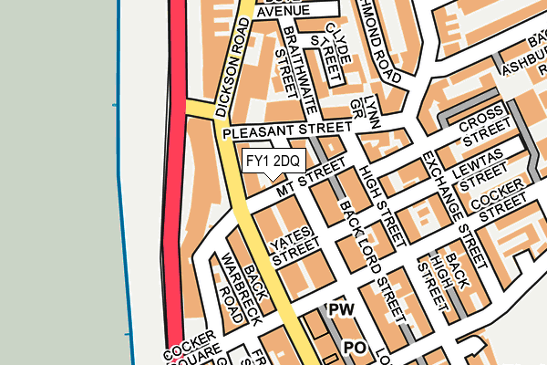 FY1 2DQ map - OS OpenMap – Local (Ordnance Survey) FY1 2DQ map - OS OpenMap – Local (Ordnance Survey)